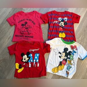 Mickey Mouse / Disney - Bundle of 4 Toddler Shirts - Size 2T